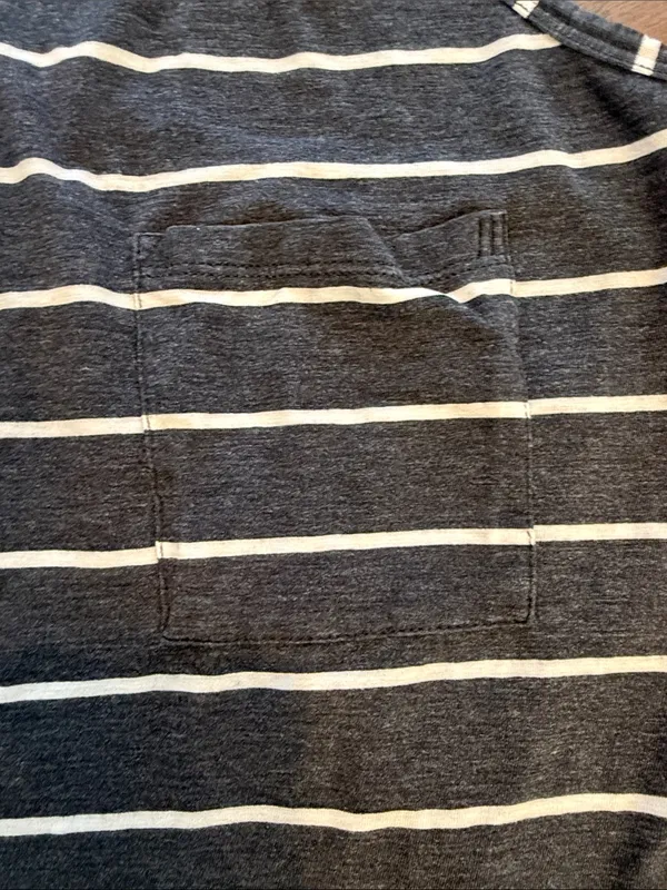 Lululemon Yogi Racerback in Stripe Heathered Black Ghost Size 8/10(?) - C11-471 - Image 3