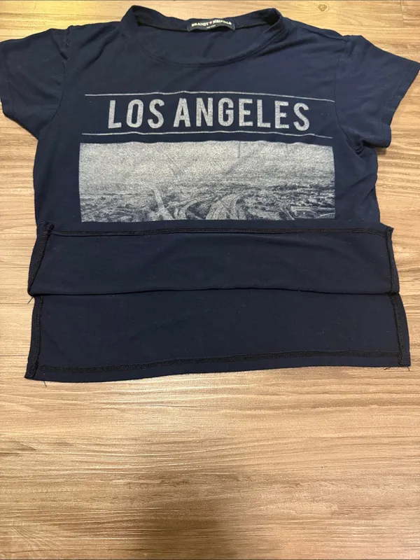 Brandy Melville Carolina Los Angeles Graphic Baby T-Shirt One Size Tumblr 2013 - Image 8