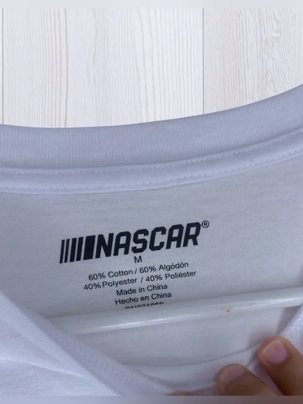 NASCAR Vintage-Vibe Graphic T-Shirt | White Short Sleeve Stock Car Tee - Image 7
