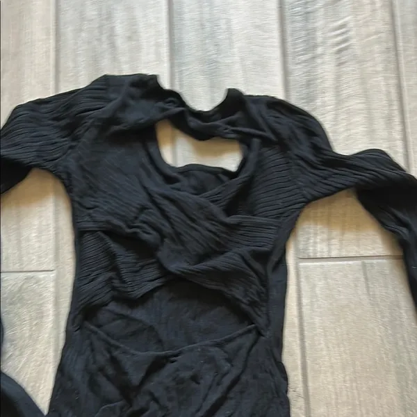 Hera Collection Black Long Sleeve Bodycon Dress - Image 4