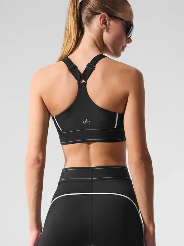 Alo Yoga Black Airlift Suit Up Bra - Image 2