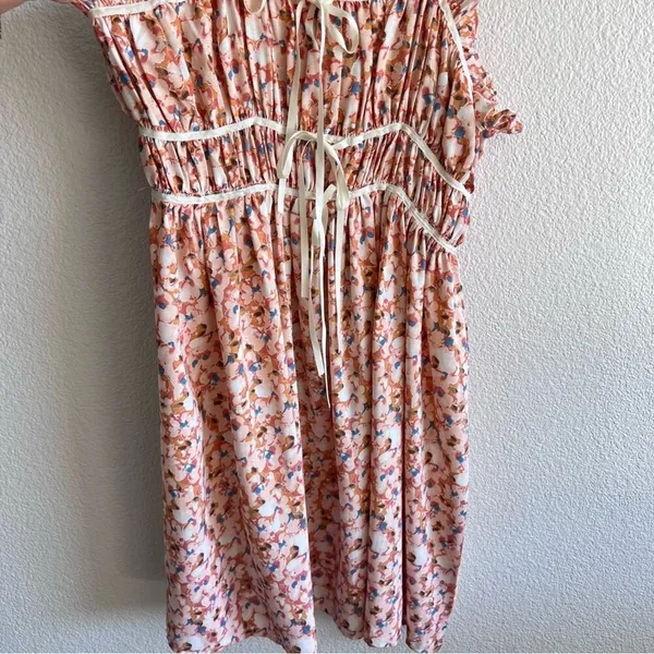 NWT Ever After Blush Floral‎ Pattern Dress Bows Fairy Coquette Girl - Image 4