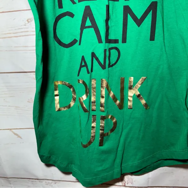 NWT $17.99 • Spencer’s • Top • St. Patrick’s Day • Green Muscle Tee - Image 3
