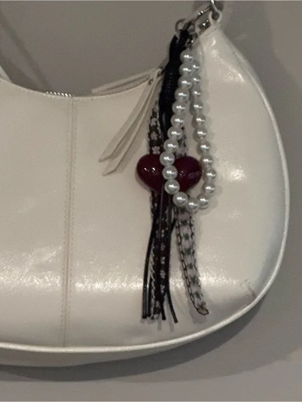 Madden NYC White Studded Shoulder Bag - Image 3