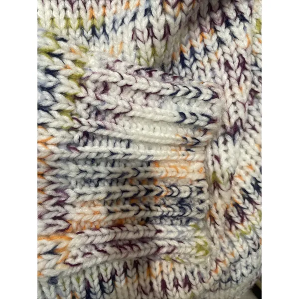 Loft Spacedye Oversized chunky knit sweater double V With Side‎ Slits Women's XL - Image 3