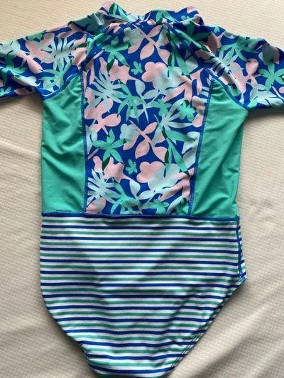 Coolibar Koko Swimsuit Blue - Image 3