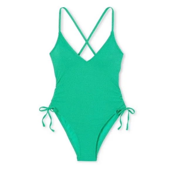 Stoney Clover Lane Textured Cheeky High‎ Leg One Piece Swimsuit Size S - Image 4