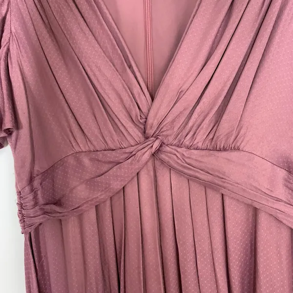 Gal Meets Glad Genevieve Empire Waist Mauve Womens Size 6 - Image 6