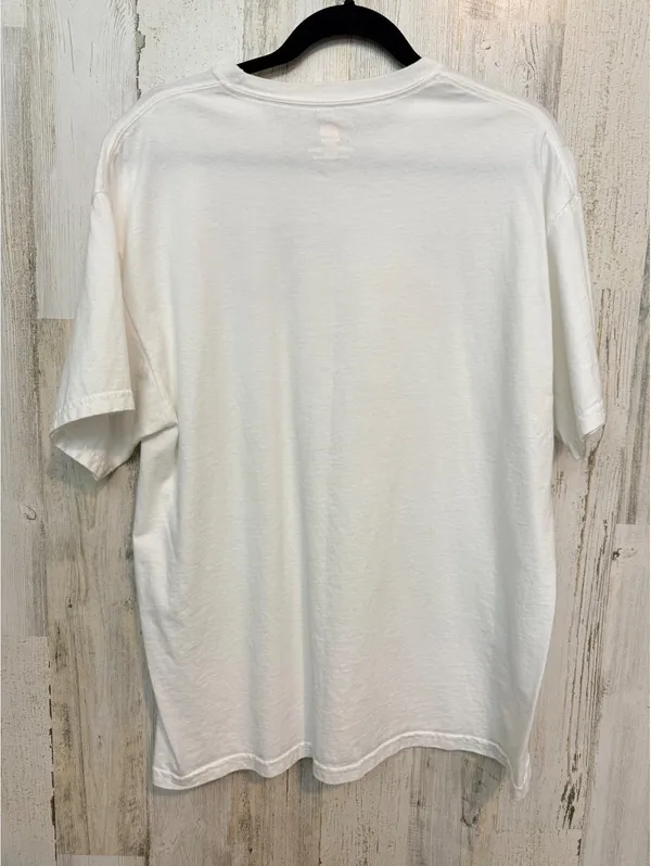Hanes Women's Large White Soccer Mom Graphic T-Shirt Cotton - Image 4