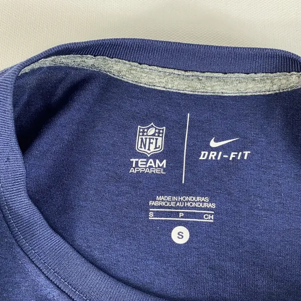 New England Patriots Shirt Adult Small Blue Football Team Apparel Nike NFL Mens - Image 5