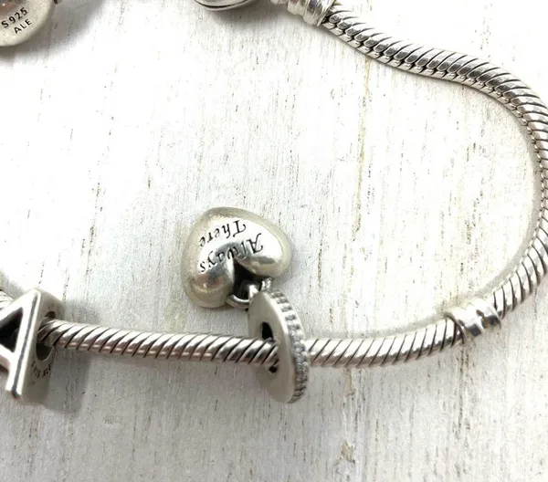 Pandora 3 charm sterling silver bracelet - Image 7