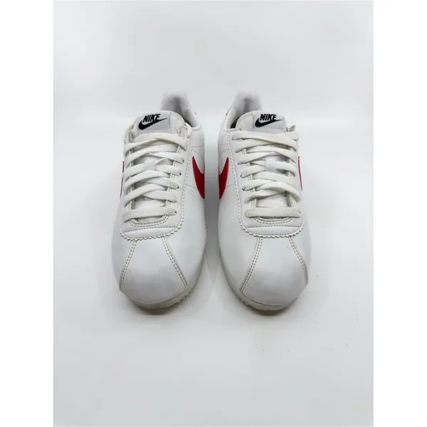Nike Womens Size 9 White Red Blue Cortez Classic Leather Sneakers 807471-103 - Image 2