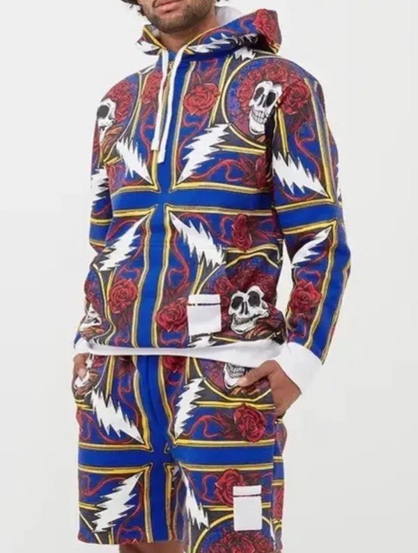 🆕 NWT CTM X Grateful Dead Border Bandana Hoodie | Multicolor - Image 3