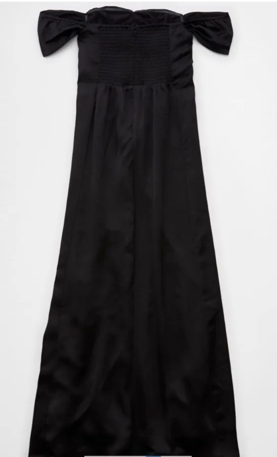 AE Exclusive Satin Sweetheart Off-the-Shoulder Maxi Dress - Image 5