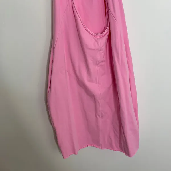 Skims Cotton Twist Halter Mini Dress Cotton Candy Womens Pink New Large - Image 4