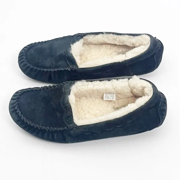 UGG AUSTRALIA Ansley Black Waterproof Water Resistant Suede Lined Slippers 7 - Image 6