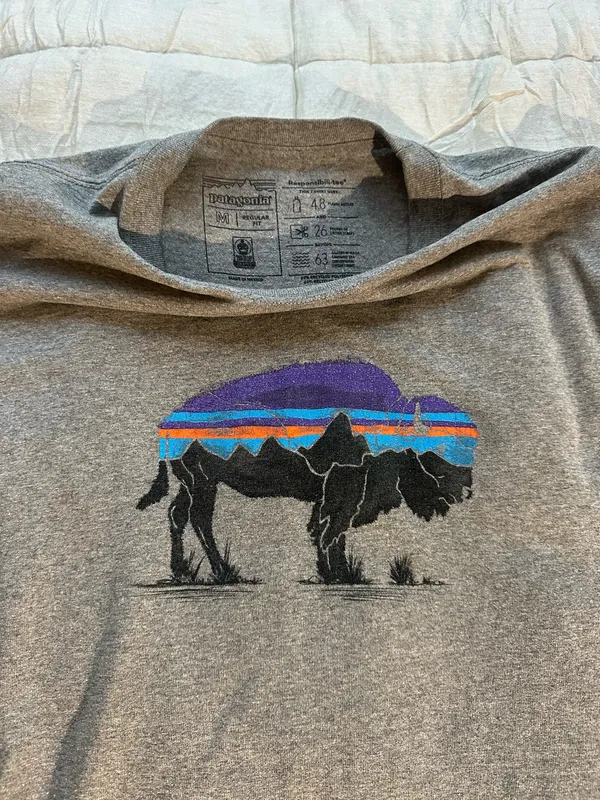 gray patagonia t-shirt - Image 2