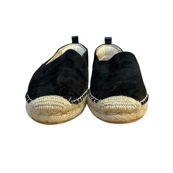 Sam Edelman Khloe Women's Black Suede Leather Slip On Espadrilles Loafer Size 9 - Image 2