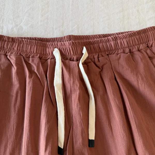 Women's Pull On Drawstring Waist Below Knee Wide Leg Capri Size L #260664 - Image 3