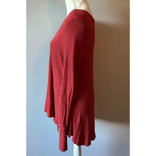 We the Free Oversized Waffleknit Auburn Longsleeve Slouchy Boho Size XS - Image 5