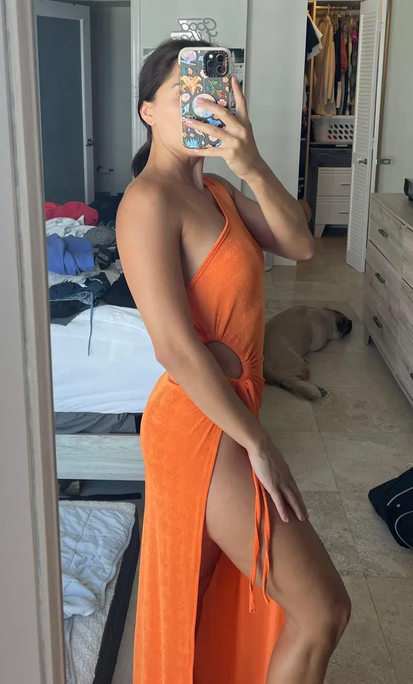 Orange Maxi Dress - Image 2