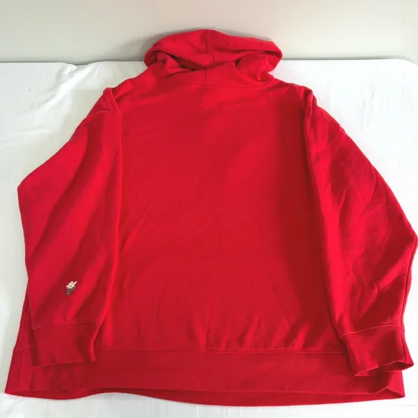 Universal Threads Red Love Graphic‎ Oversized Hoodie Sweatshirt XXL Flower Detail - Image 3