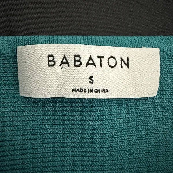 Aritzia Babaton Women's Sculpt Knit Squareneck Cropped Tank Teal Green S Ribbed - Image 7