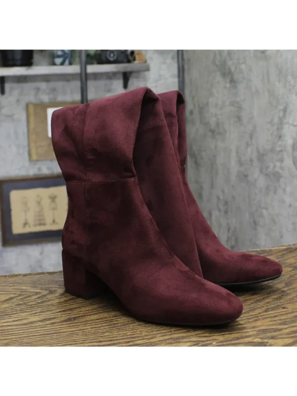 Michael Michael Kors Heels Braden Over the Knee Riding Boots Merlot Purple 7M - Image 2