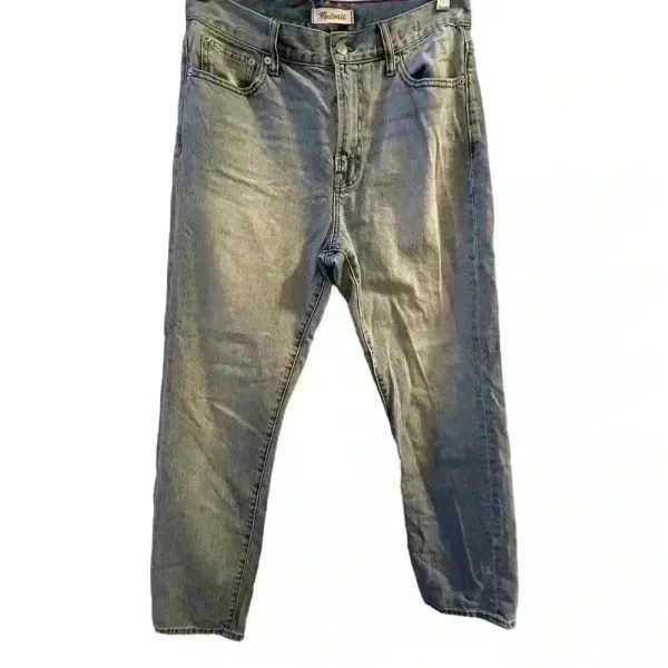 Madewell Women's High Rise Straight Jeans Size 28 Blue Denim‎ - Image 2