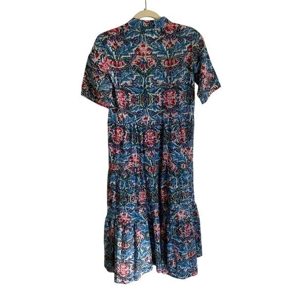 Becasa Floral Midi Popover Dress‎ size small - Image 5