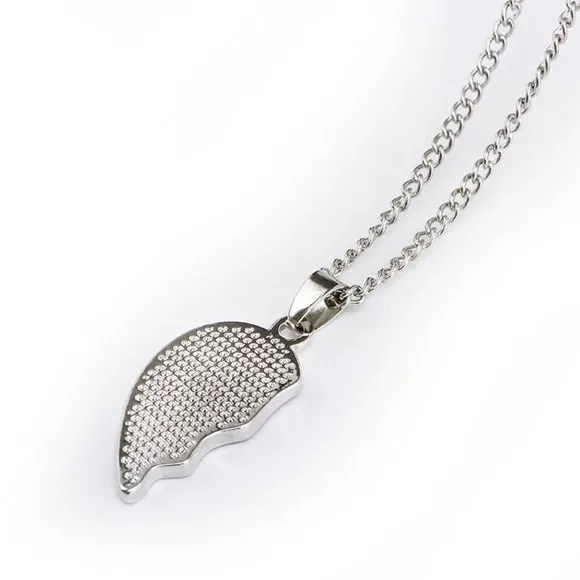Pendant Gift Black Silver Big/Little Sis Charm Chain Necklace 10"in. - Image 4