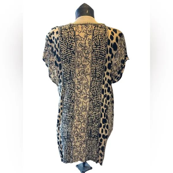 GIANNI BINI Animal/‎ Floral Print Women’s Swim Cover Up Size XS - Image 3