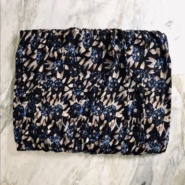 NWOT Womens Free People Ruched Tulip Hem Printed Floral Mini Tube Skirt XS - Image 5