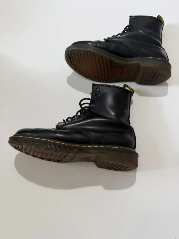 Dr. Martens 1460 Smooth Leather 8-Eye Combat Boots, Black, Women's Size 8 - Image 3