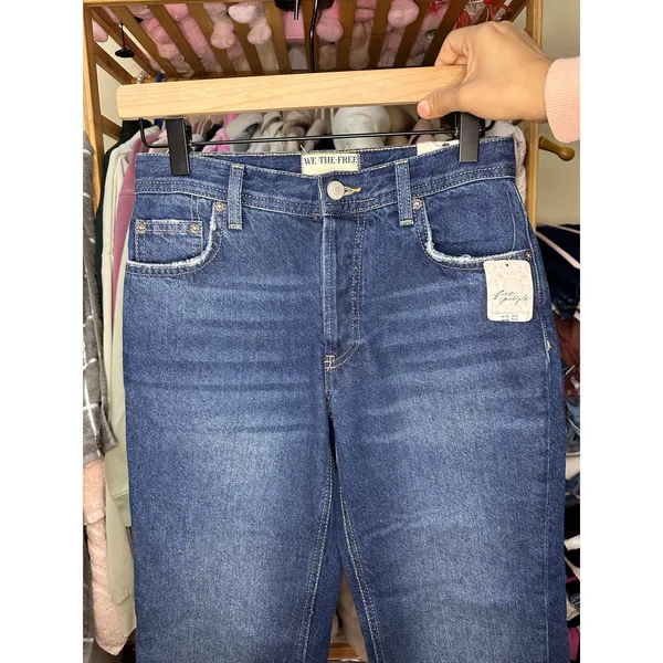 We the‎ Free The Maggie Mid Rise Straight Leg Jeans Size 24 Baggy Boyfriend Fit - Image 12