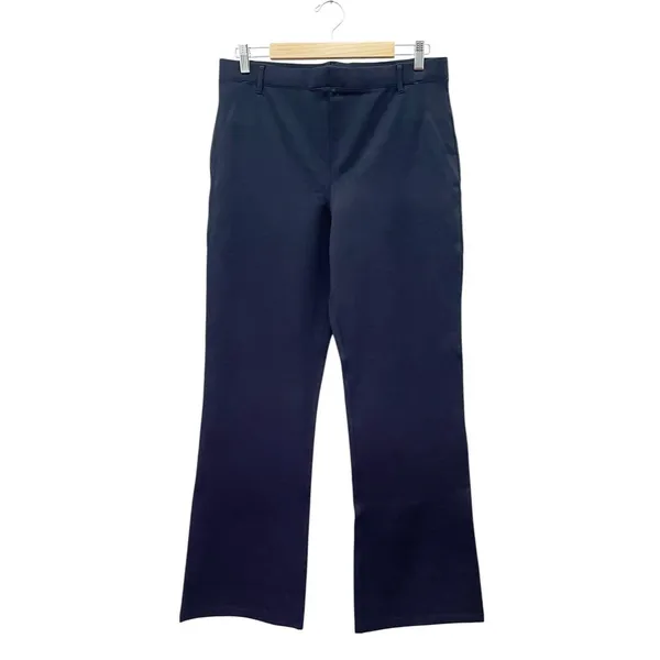 Quince Ultra Stretch Ponte Bootcut Pants Navy Blue Sz Large Work Career Capsule - Image 2