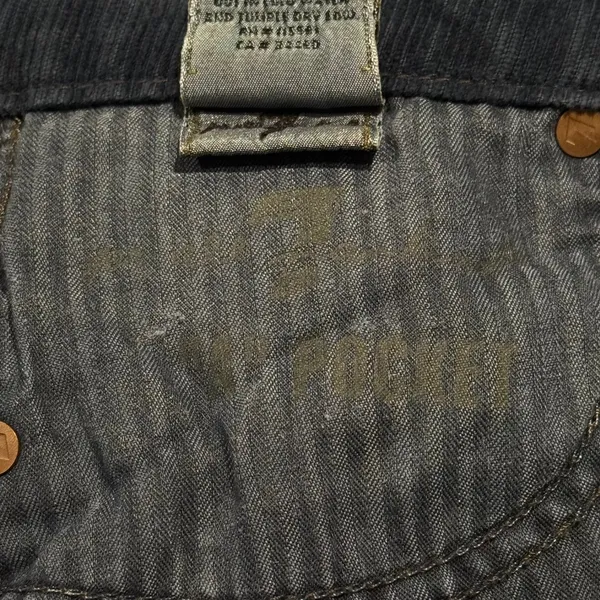 7 For All Mankind Bootcut Corduroy Pants A Pocket Low Rise Navy Minimalist 29 - Image 7