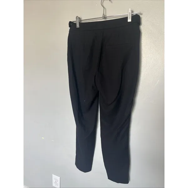 H&M -Womens Dress Pants / Slacks with Gold Buckels - Size 4 - Black - Image 6