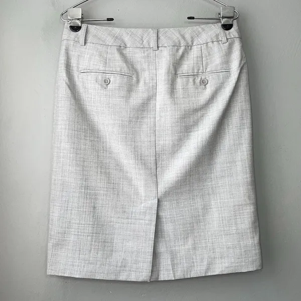 Express Editor Pencil Skirt Size 6 Light Gray Career Office Academia Corpcore - Image 4