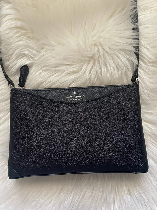KATE SPADE New York "Joeley" <BLACK GLITTER> SMALL CROSSBODY BAG - Image 2