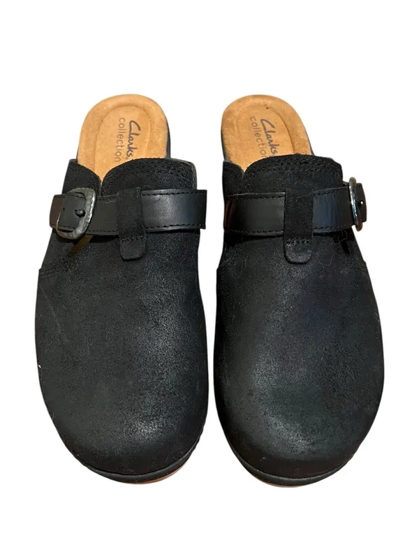 Clarks‎ Collection Women’s Size 8.5 Paizlee Nora Slip-On Buckled Platform Clogs - Image 3