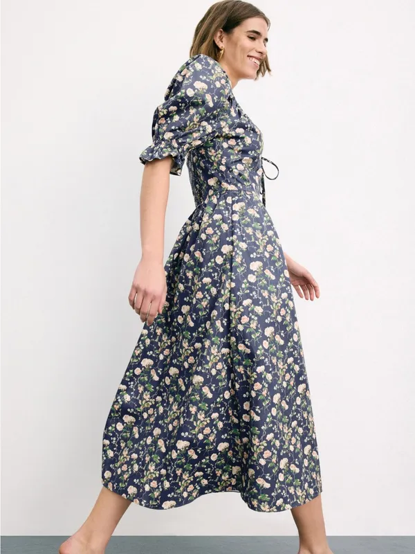 Hill House Home The Ophelia Dress in Navy Bluebonnet XL - Image 2
