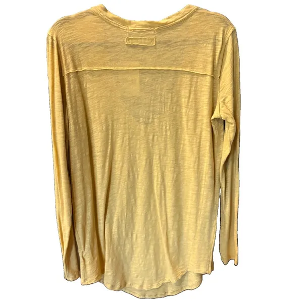 Free People NWT We The Free Deep Scoop Neck L/S Pocket Tee T-Shirt - Image 2