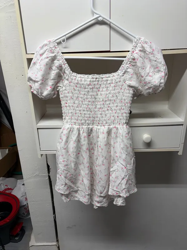 Altar'd State Romper Floral White XS - Image 2