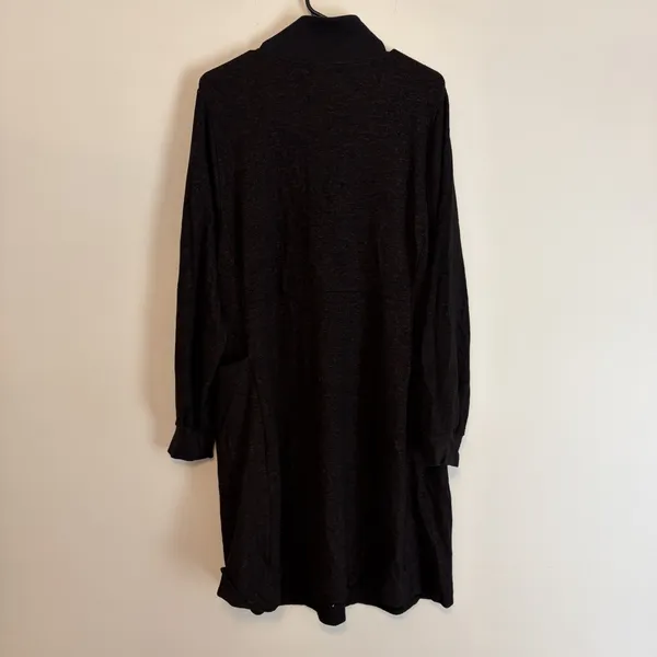 Cabi Cuddle Dress XL Black Burgundy Red Whimsigoth 1/4 Zip #4215 Pocket Collar - Image 7
