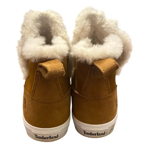 Timberland Skyla Bay Faux Fur Lined Pull-On Boots Wheat Nubuck Women’s 9 - Image 3