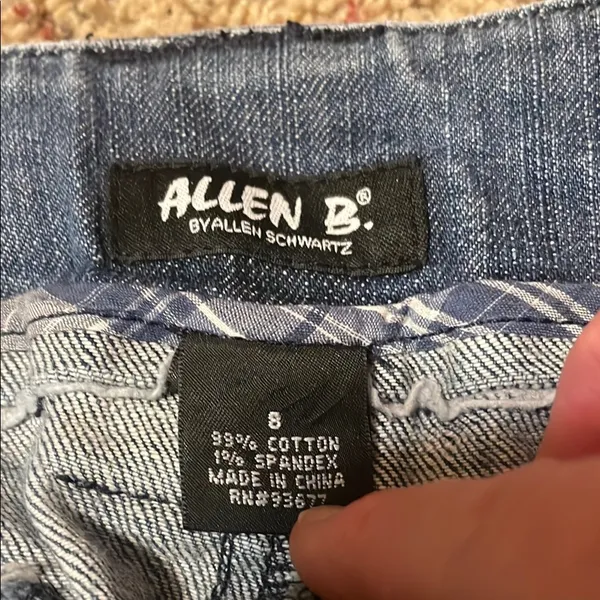 Allen B. By Allen Schwartz Blue Flare Wide Leg Jeans - Image 3