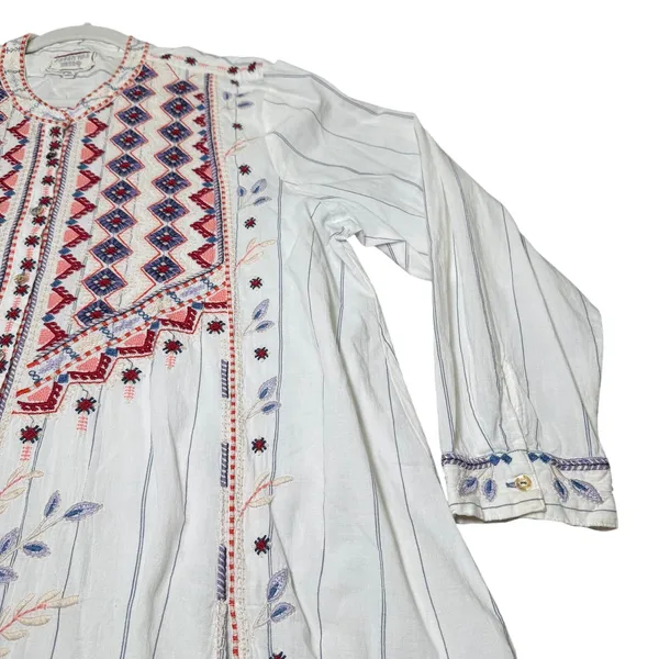 Johnny Was Workshop Vintage Style Embroidered Tunic - Image 4