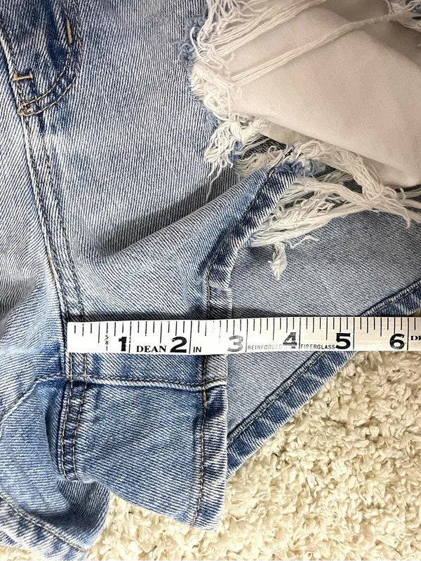 American Eagle Outfitters Mom Shorts Distressed High-Rise Denim Shorts - Image 5