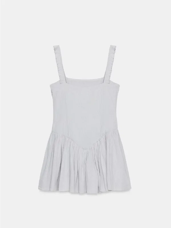 ZARA Ruffle Strap Smocked Mini Dress - Image 6